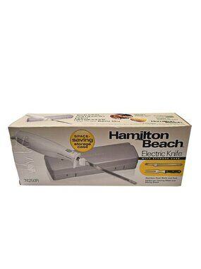Hamilton Beach Electric Knife w/ Storage Case, Blades & Fork NEW SEALED 74250R